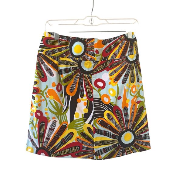 Vintage Y2K Mini Skirt Size 6 Maximalist Art to Wear Abstract Whimsical Floral - Picture 1 of 12